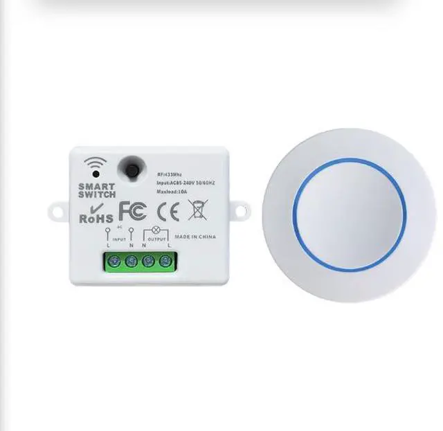Main image of RF433 Mini Toggle Switch - Wireless Remote Control for Household Appliances and Lighting Modifications without Wiring Get a remote control