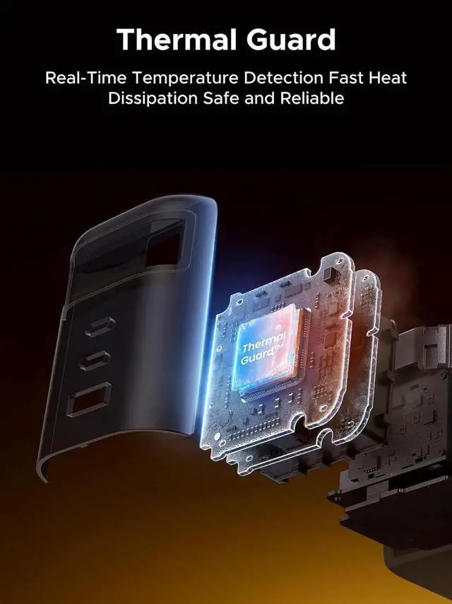 Alt view image 7 of 7 - UGREEN Nexode 100W GaN USB C Retractable Charger with Built-in Cable, 3-Port Fast Charging Wall Adapter for Laptop, MacBook Pro/Air, iPhone 17/16, Galaxy S25, Pixel, iPad, MatePad, DJI Drone