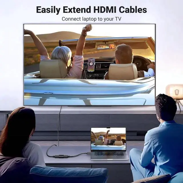 Alt view image 6 of 7 - UGREEN HDMI Coupler 2 Pack, 4K@60Hz Female to Female Adapter HDMI 2.0 Extender for 3D Connector Compatible with HDTV Roku TV Stick Chromecast Nintendo Switch 2 Xbox PS5/4 Laptop PC Projector