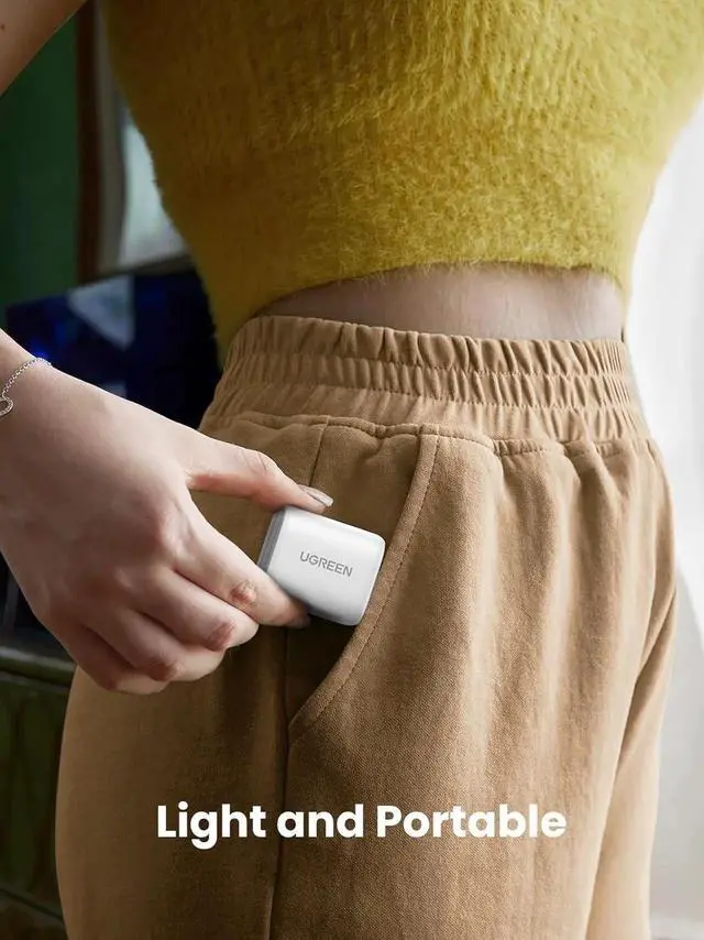 Alt view image 2 of 7 - UGREEN 30W USB C Charger for iPhone 17, Nexode Foldable GaN PPS Compact Fast Wall Charger Block, USB-C Power Adapter for iPhone 17/16/15/14, Galaxy S25/S24/S23/S22 White