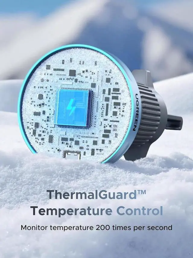 Alt view image 5 of 7 - UGREEN 25W MagFlow Wireless Car Charger, MagSafe Qi2 Certified Fast Charging Cradle Mount for iPhone 17/16/15/14/13/12 Series, Air Vent Clip Secure Holder with USB-C Cable