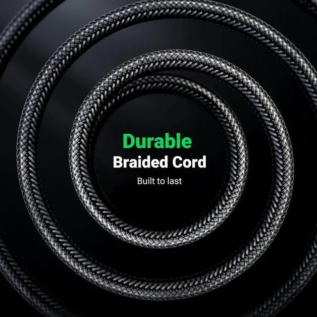 Alt view image 6 of 7 - UGREEN 1/8 to 1/4 Stereo Cable 3.5mm TRS to 6.35mm Audio Cable Guitar to Aux Male Cord with Zinc Alloy Housing and Nylon Braid for Guitar, Laptop, Home Theater Devices, Speaker and Amplifiers