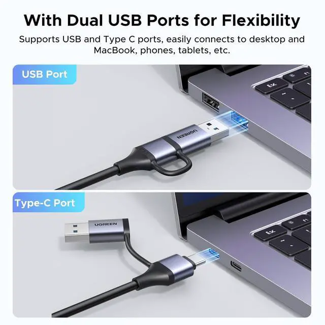 Alt view image 5 of 7 - UGREEN 2K@30Hz Video Capture Card 4K Input HDMI to USB 3.0 A and USB C Capture, 1080P 60FPS with Low Latency Capture Card for Streaming Game Recording Compatible with Switch 2/Xbox/PS4/PS5/PC/Camera