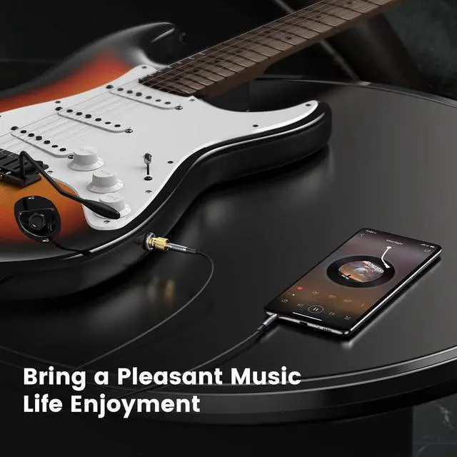 Alt view image 2 of 7 - UGREEN 6.35mm 1/4 Male to 3.5mm 1/8 Female Stereo Headphone Adapter Audio Jack Plug Gold Plated for Speaker Headphone Guitar Digital Piano Amp, 2 Pack