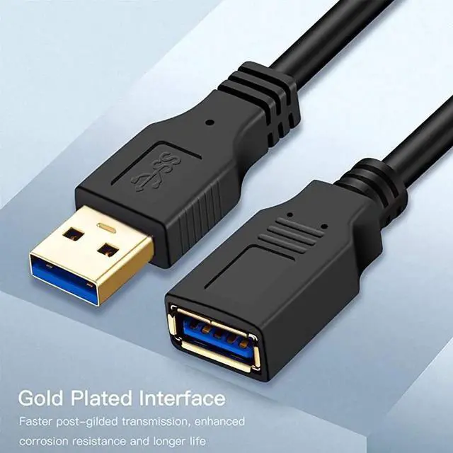 Alt view image 2 of 7 - USB 30 Extension Cable 12 ft USB Extension Cable USB 30 Extender Cord Type A Male to Female Data Transfer Lead for Hard DrivePrinterKeyboardCameraUSB Flash DriveCard Reader