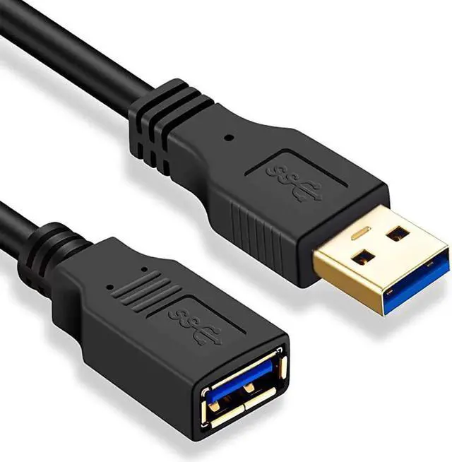 Main image of USB 30 Extension Cable 12 ft USB Extension Cable USB 30 Extender Cord Type A Male to Female Data Transfer Lead for Hard DrivePrinterKeyboardCameraUSB Flash DriveCard Reader
