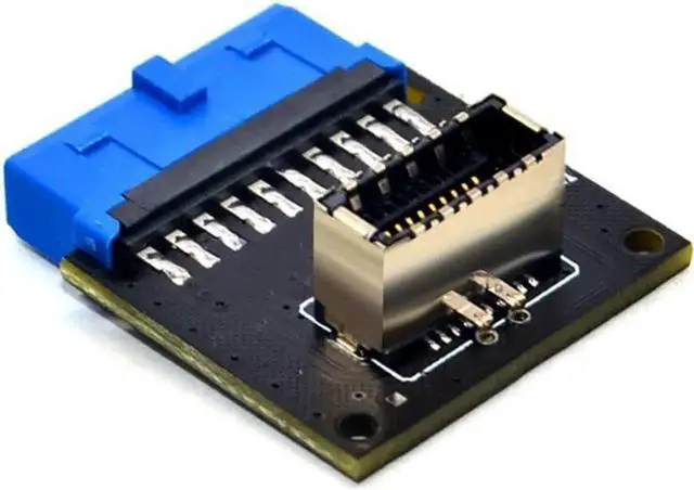 Alt view image 5 of 5 - USB 3.1 Front Panel Socket to USB 3.0 20Pin Header Male Extension Cable Adapter for Motherboard Card 20P USB to Type-E Connector (1 Pcs)