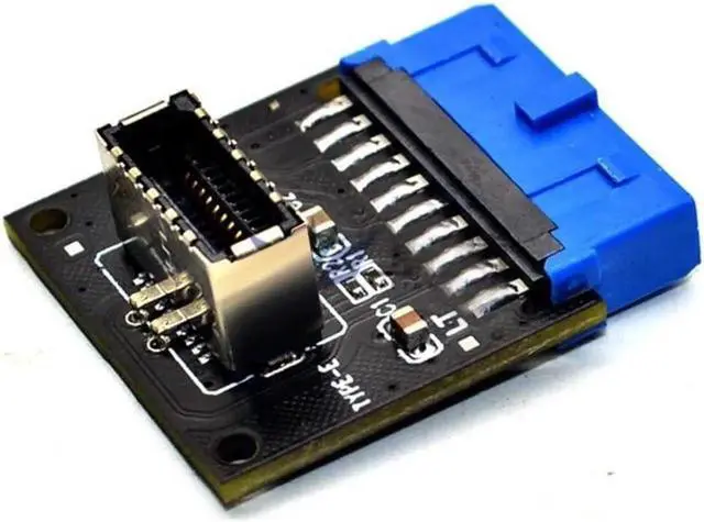 Alt view image 3 of 5 - USB 3.1 Front Panel Socket to USB 3.0 20Pin Header Male Extension Cable Adapter for Motherboard Card 20P USB to Type-E Connector (1 Pcs)