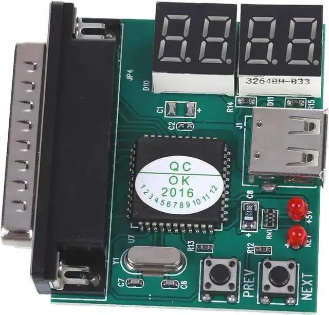 Alt view image 3 of 5 - 4-Digit Laptop PC Motherboard USB& PCI Analyser Diagnostic Test Post Card Tester for Notebook Laptop