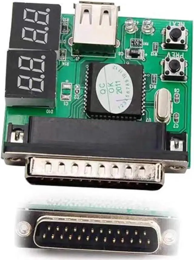 Alt view image 2 of 5 - 4-Digit Laptop PC Motherboard USB& PCI Analyser Diagnostic Test Post Card Tester for Notebook Laptop