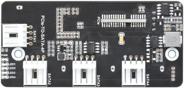 Main image of PCIE to SATA Adapter PCIE to SATA3.0 Expansion Card 4Port SATA3.0 Expansion Card Adapter 6Gbps Speed SATA Interface