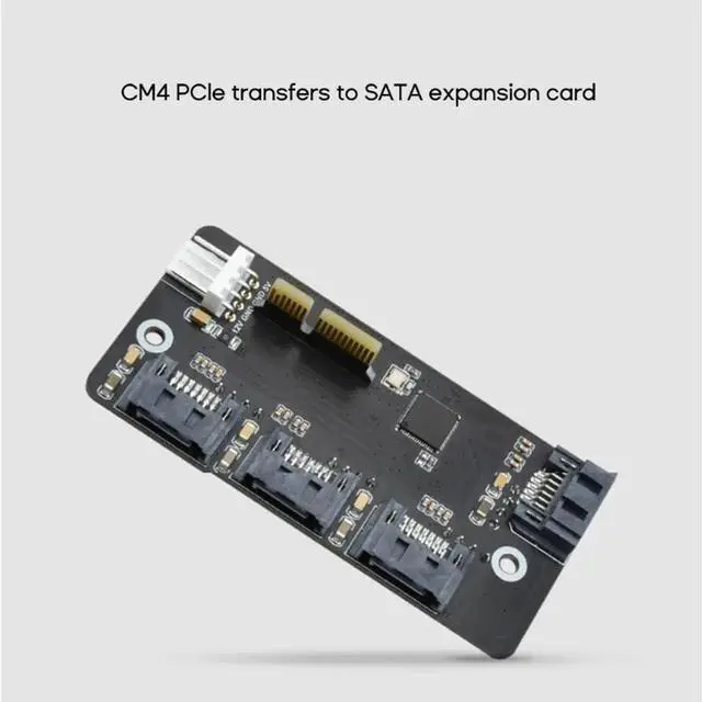 Alt view image 3 of 6 - PCIE to SATA Adapter PCIE to SATA3.0 Expansion Card 4Port SATA3.0 Expansion Card Adapter 6Gbps Speed SATA Interface