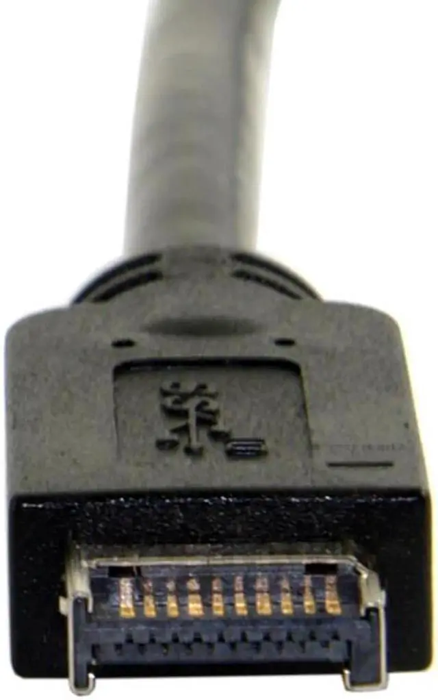 Alt view image 2 of 3 - USB C Header Cable USB 3.1 Front Panel Header to USB-C Type-C Female Extension Cable 40cm with Panel Mount Screw USB C to USB3.1