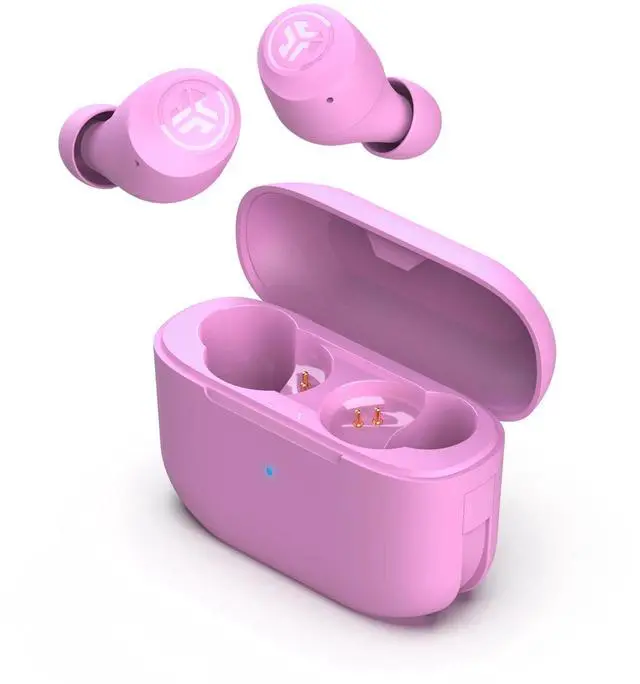 Alt view image 3 of 7 - JLab Go Pop+ True Wireless Earbuds, Pink, Bluetooth, IPX4, Be Aware Mode, Customize Sound, Controls