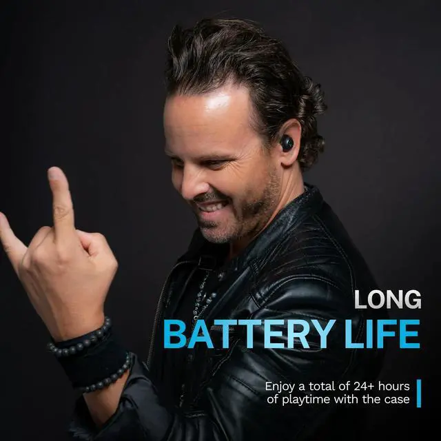 Alt view image 7 of 7 - JLab GO Pop Active Noise Cancelling True Wireless Earbuds, Charging Case, Teal Black