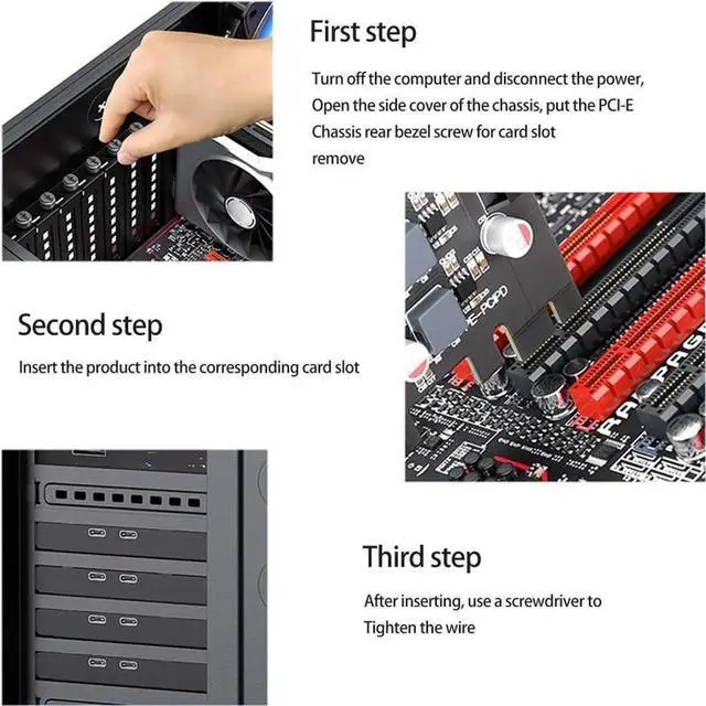 Alt view image 3 of 5 - PCI Express x1/x4/x8/x16 to Dual Port Type C Data Transfer PD 20W Quick Charge USB-C Controller PCI-E Type C Add on Card