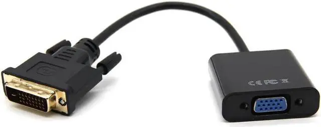 Main image of DVI-D adapter DVI to VGA Full Hd 1080p cable video converter 24 + 1 25 pin to 15 pin cable converter computer dvi to vga
