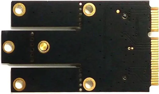 Alt view image 3 of 3 - NGFF to mini pci-e adapter card m.2 to mini pcie wireless network card Bluetooth for 8260AC 7260AC 7265AC 3165AC 3160AC 8260AC