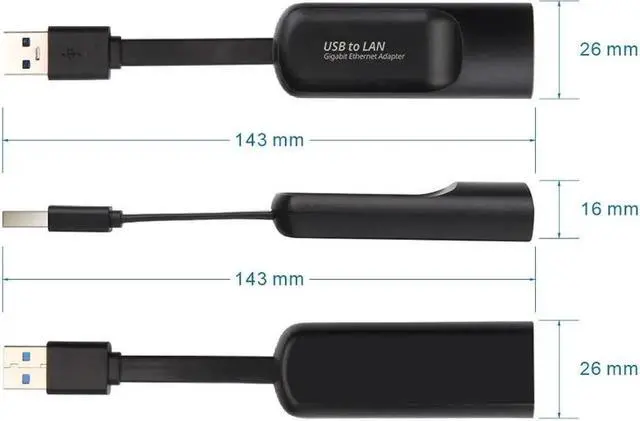 Alt view image 2 of 5 - 1000Mbps Type-C to RJ45 Ethernet Network Card Converter USB 2.5G External Wired Network Card Ethernet Adapter Hub for MacBook