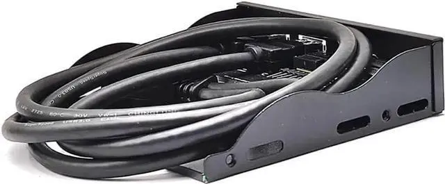 Alt view image 2 of 6 - 3.5in USB3.2 Gen2 Floppy Drive Front Panel 10Gbps with Audio Port USB-C Port 19Pin/9Pin Suitable for Type-E Interface 3.5in Floppy Disk Bay (with USB 3.0 19Pin)