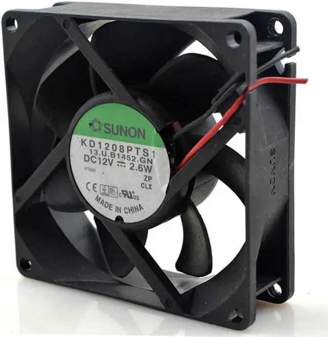 Alt view image 2 of 3 - KD1208PTS1 12V 2.6W 8CM 8025 80mm chassis power supply cooling fan 80*80*25mm