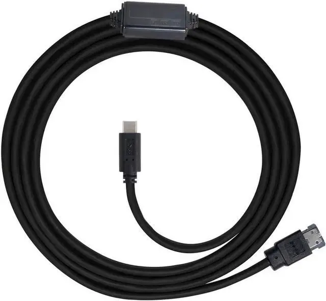 Alt view image 2 of 3 - USB-C Type-C to Power Over eSATA DC5V Adapter USB3.0 to HDD/SSD/ODD eSATAp Converter