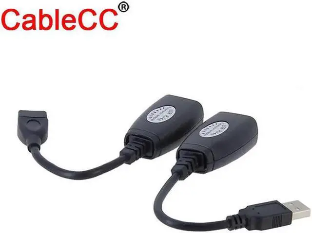 Alt view image 3 of 3 - USB extension cable USB signal amplifier keyboard mouse cable RJ45 extender 50 meters