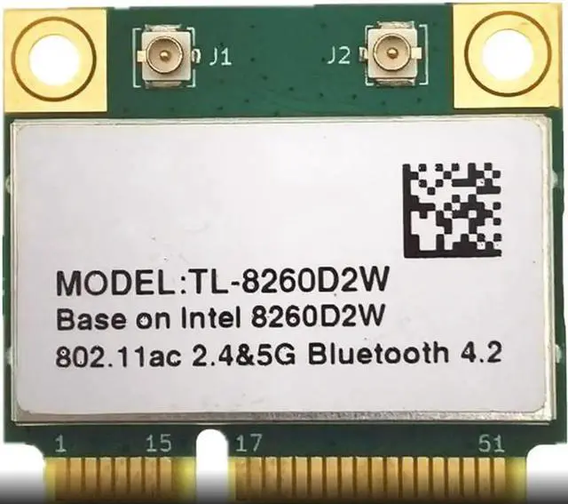 Main image of Wireless-AC 8260 8260HMW 8260AC Mini PCI-e 2.4g 5g WI-FI for Intel 8260 802.11a/b/g/n/ac+Bluetooth 4.2 867Mbps wifi network card