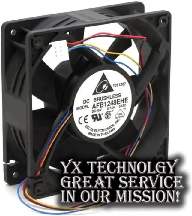 Alt view image 3 of 3 - AFB1248EHE 12038 48V 0.74A 120mm PWM cooling fan speed control of wind capacity for Delta 120*120*38mm