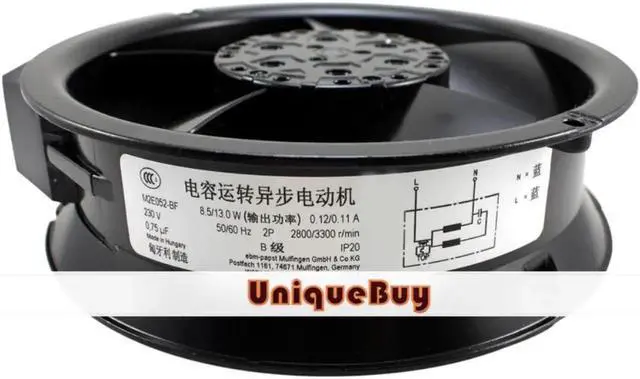 Alt view image 2 of 3 - Processor Cooler For W2E143-AA09-01 172*172*51mm AC230V 0.11/0.12A 8.5/13W Cooling Fan