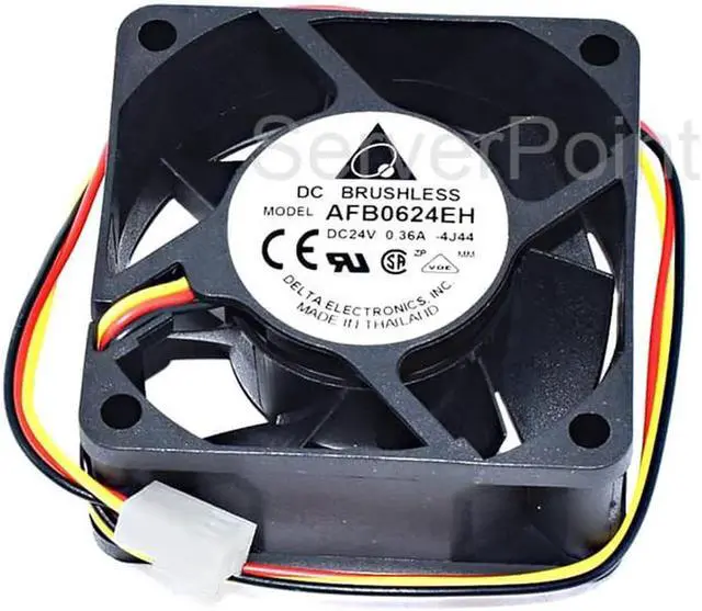Main image of Genuine AFB0624EH 24V 0.36A 3-Pin 60x60x25mm DC Brushless Fan