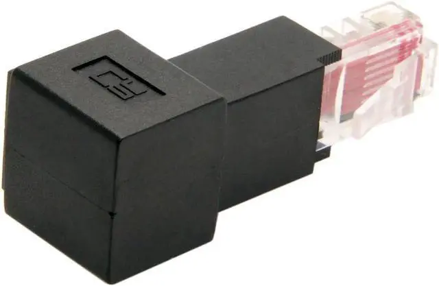 Main image of Up Angled 90 Degree 8P8C FTP STP UTP Cat 5e Male to Female Lan Ethernet Network Extension Adapter