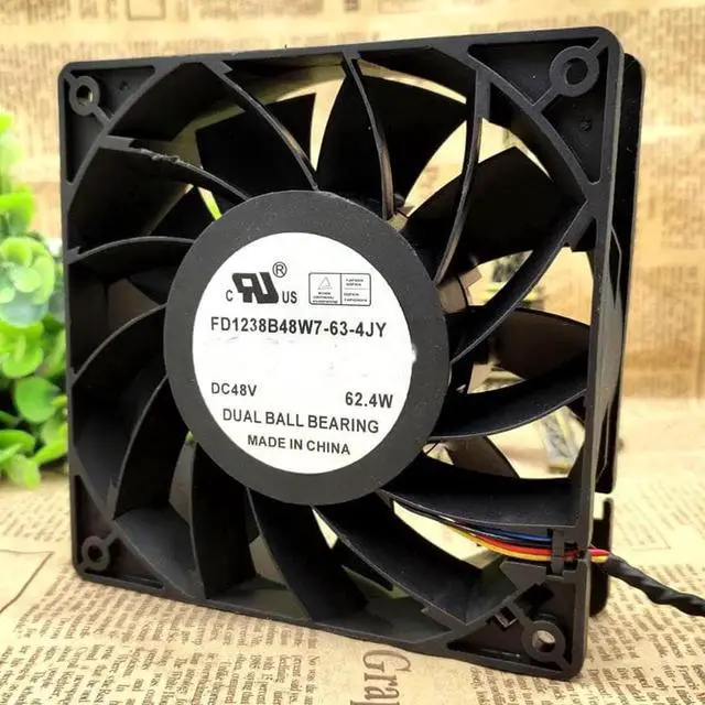Alt view image 2 of 3 - FD1238B48W7-63-4JY DC48V 62.40W 12cm12038 cooling fan