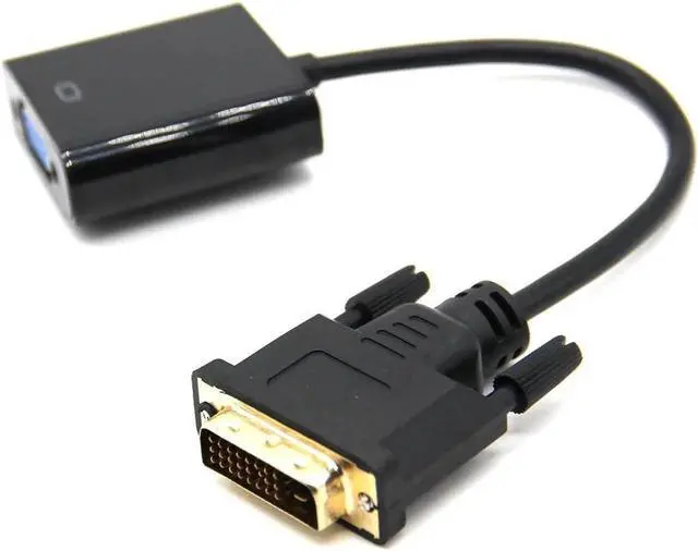 Alt view image 2 of 2 - DVI-D adapter DVI to VGA Full Hd 1080p cable video converter 24 + 1 25 pin to 15 pin cable converter computer dvi to vga