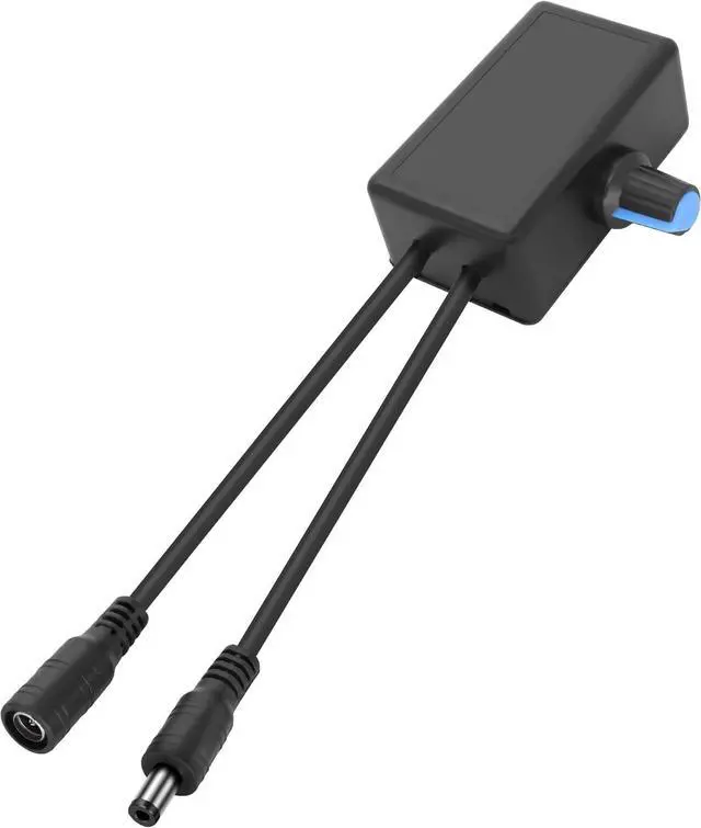 Main image of DC5521 Fan Speed Control Regulator,DC 5.5mmx2.1mm Male Output to Female Input Fan Speed Control Knob PWM Adjust Wind Speed Module for 5-24V Fans, Motors, and Water Pumps