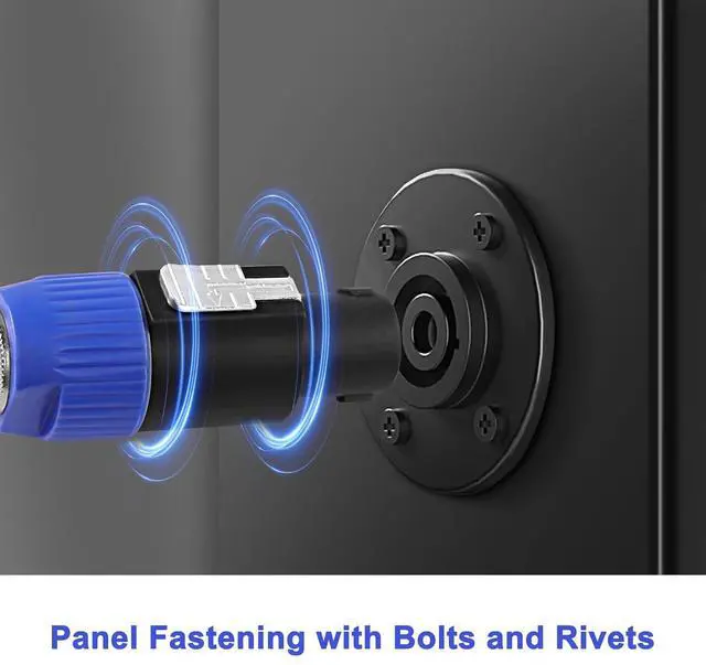 Alt view image 7 of 7 - Speakon to 1/4 6.35mm Adapter Connector NL4FX 4-Pole SpeakON Male to 1/4 Inch TS Female Mono Plug Twist Lock Cable Adapter for NL4FC, NL4FX, NLT4X, NL2FC(2 PCS