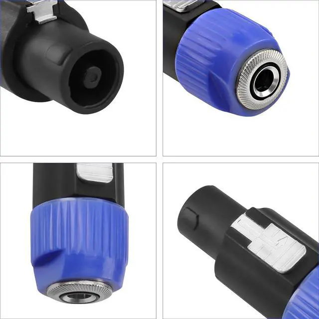 Alt view image 5 of 7 - Speakon to 1/4 6.35mm Adapter Connector NL4FX 4-Pole SpeakON Male to 1/4 Inch TS Female Mono Plug Twist Lock Cable Adapter for NL4FC, NL4FX, NLT4X, NL2FC(2 PCS