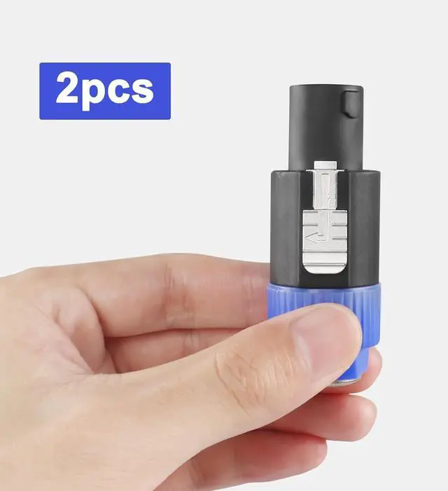 Alt view image 3 of 7 - Speakon to 1/4 6.35mm Adapter Connector NL4FX 4-Pole SpeakON Male to 1/4 Inch TS Female Mono Plug Twist Lock Cable Adapter for NL4FC, NL4FX, NLT4X, NL2FC(2 PCS