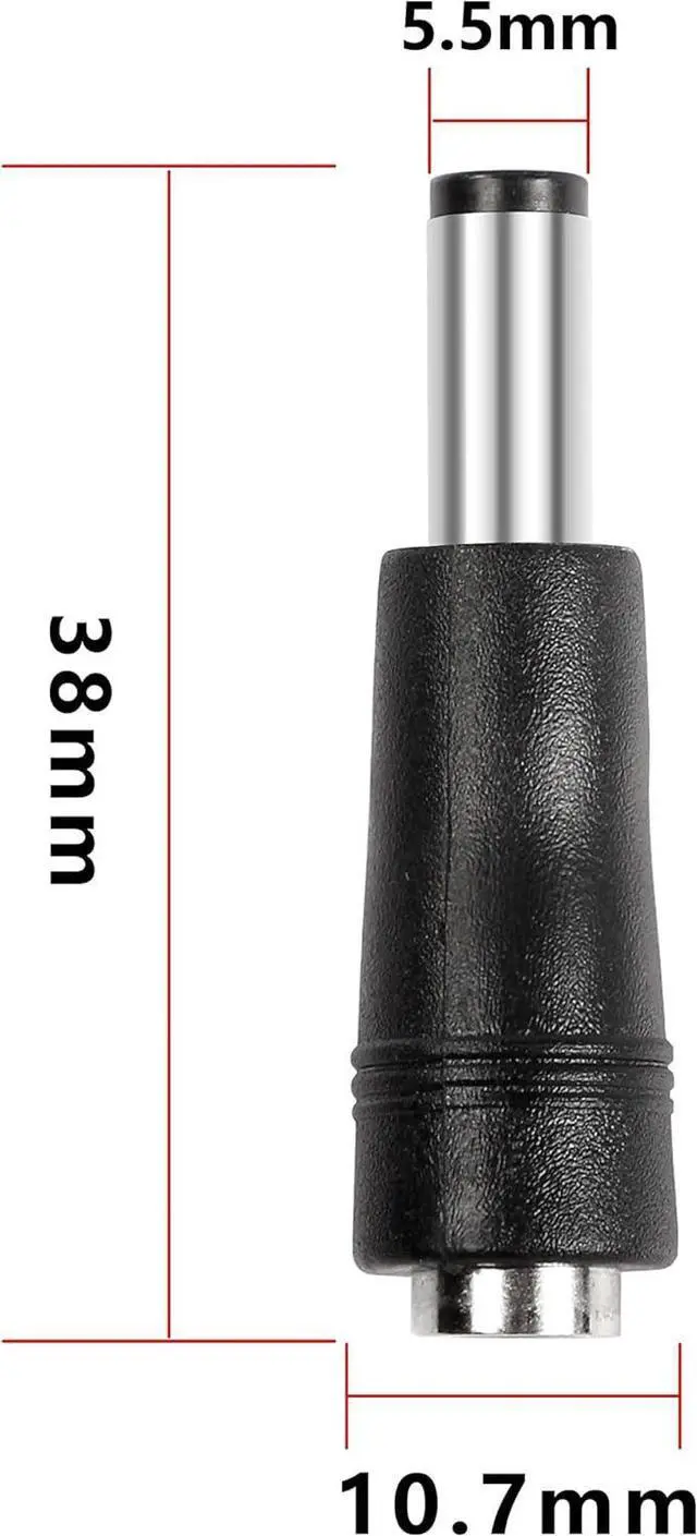 Alt view image 2 of 7 - DC 4.0x1.7mm Female to 5.5x2.1mm Male Universal Plug Power Barrel Jack Adapter Converter for Laptop Router (4pcs)