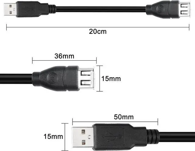 Alt view image 4 of 6 - Firewire 1394 6 Pin to USB Adapter Cable, Firewire IEEE 1394 6 Pin Female to USB 2.0 Type A Male Data Transfer Converter Cable for Printer, Digital Camera, Scanner, Hard Disk (20CM)