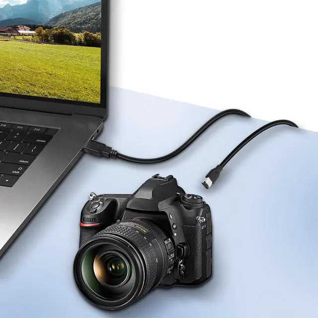 Alt view image 2 of 7 - Firewire 1394 6 Pin to USB Adapter Cable, Firewire IEEE 1394 6 Pin Male to USB 2.0 Type A Male Data Transfer Converter for Printer Scanner Hard Disk,Not Support Disk Drive/Sound Card-1.8M