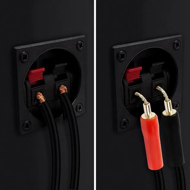 Alt view image 6 of 7 - Flex Pin Banana Plugs Connector, Braided 2MM Banana Plug Wiring Plug Pin Gold-Plated Audio for Amplifier Speaker Wires Sound Systems(4 PCS)