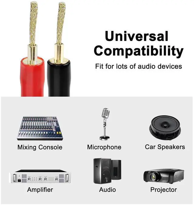 Alt view image 5 of 7 - Flex Pin Banana Plugs Connector, Braided 2MM Banana Plug Wiring Plug Pin Gold-Plated Audio for Amplifier Speaker Wires Sound Systems(4 PCS)