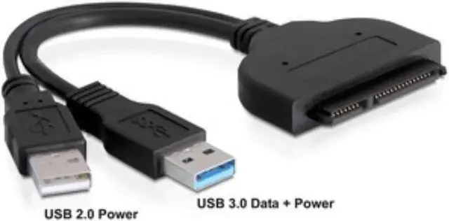 Alt view image 2 of 2 - USB 3.0 to SATA 22 Pin 2 5" Hard Disk Driver Adapter with USB 2.0 Power Cable