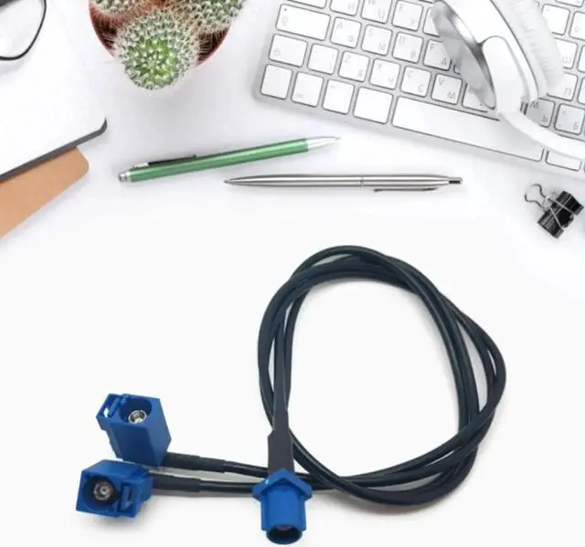 Alt view image 3 of 3 - C Male to Fakra C Female Splitter Cable 19.69inch 50cm Universal Cable