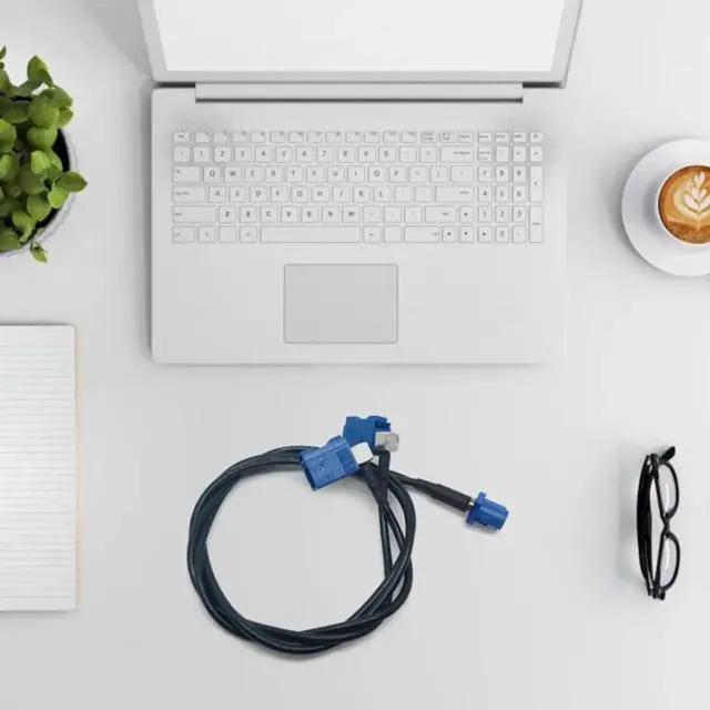 Alt view image 2 of 3 - C Male to Fakra C Female Splitter Cable 19.69inch 50cm Universal Cable