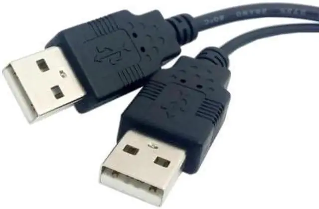 Alt view image 3 of 3 - USB 2.0 Female A to Dual A Male Extra Power Data Y Cable for 2.5" Hard Disk