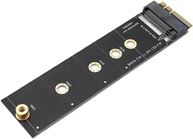 Alt view image 3 of 4 - M2 for KEY A-E to M2 NVME Adapter Converter Card Riser NVME TO KEY-M Expansion Slot WiFi to M2 NVME Support 2230-2280 M2