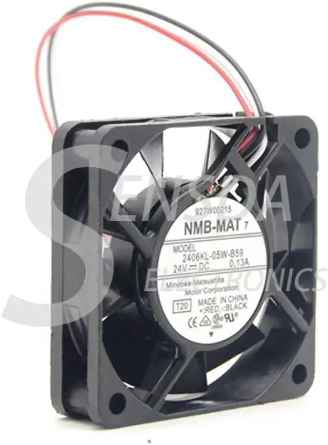 Main image of For NMB 2406KL-05W-B59 dc 24V 0.13A 6cm 6015 60*60*15 MM 3 wires converter cooling fan