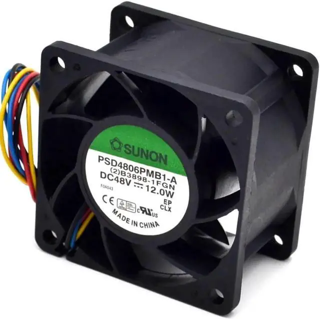 Main image of 6CM 60mm 6038 48V 12W PSD4806PMB1-A server winds of the 4-wire cooling fan 60*60*38mm for SUNON